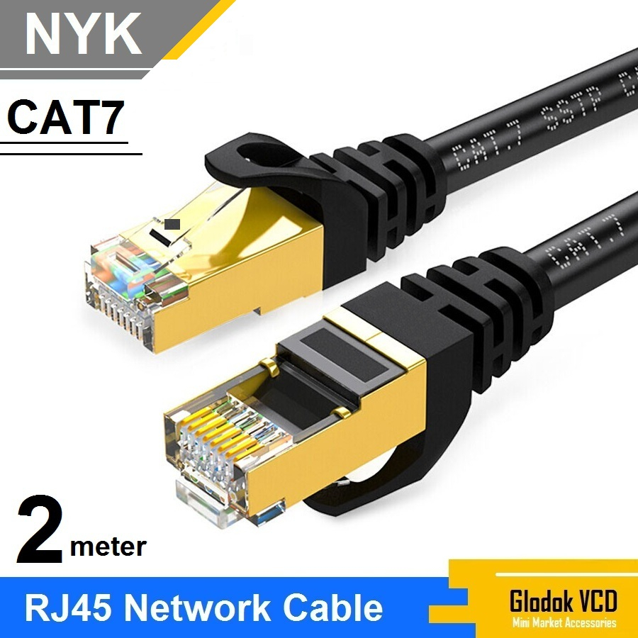 NYK Kabel Lan SSTP Cat7 2M Internet Ethernet Cable