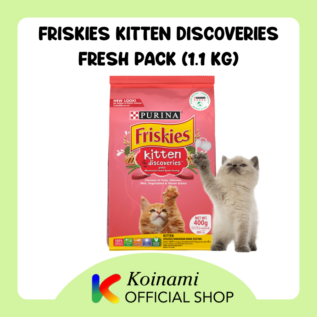 FRISKIES KITTEN 1.1KG DISCOVERIES DRY CAT FOOD / makanan kucing