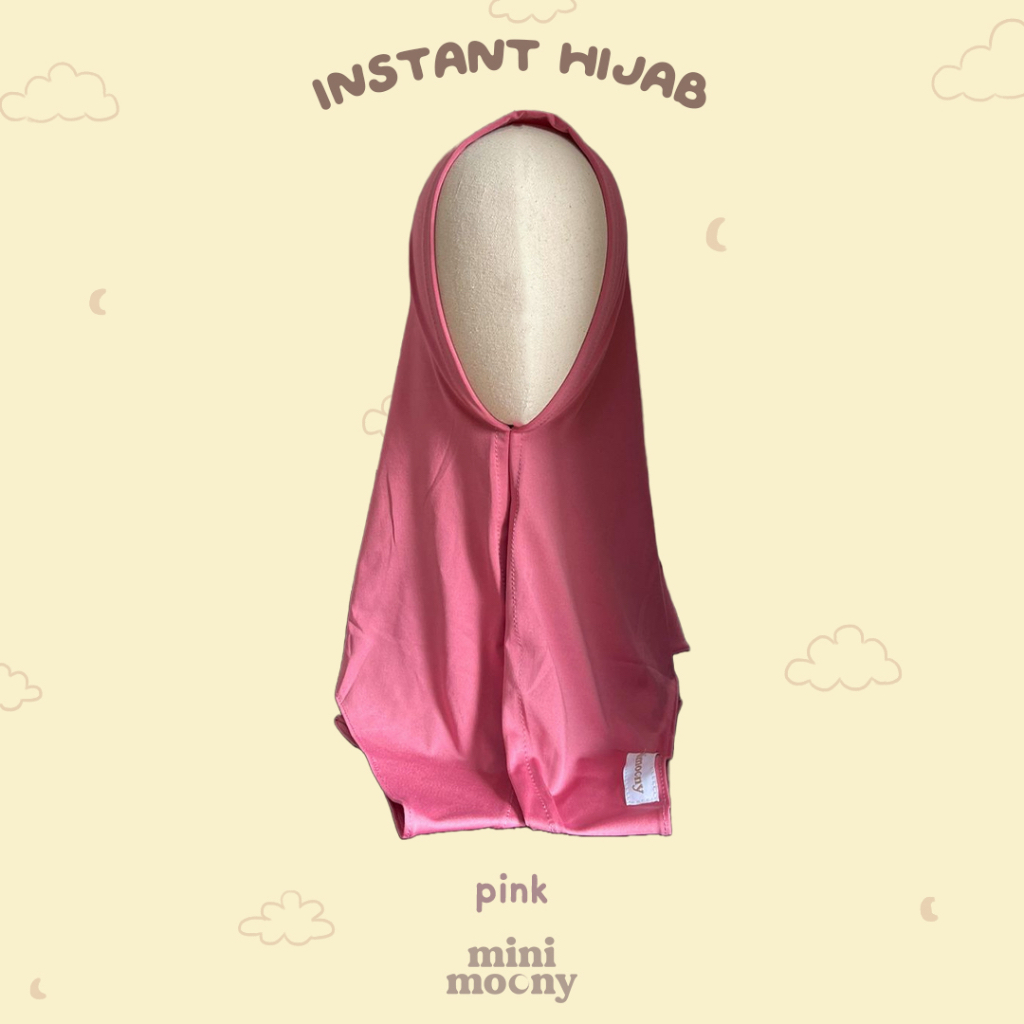 Mini Moony Instant Hijab Model Segitiga