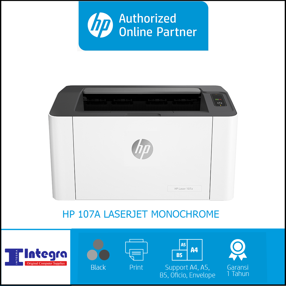 Printer Laser HP Monochrome Mono Laserjet 107A | M107A Print Only