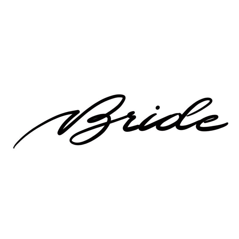 

Sticker Tulisan Tangan Kaligrafi, Handwritten Calligraphy BRIDE