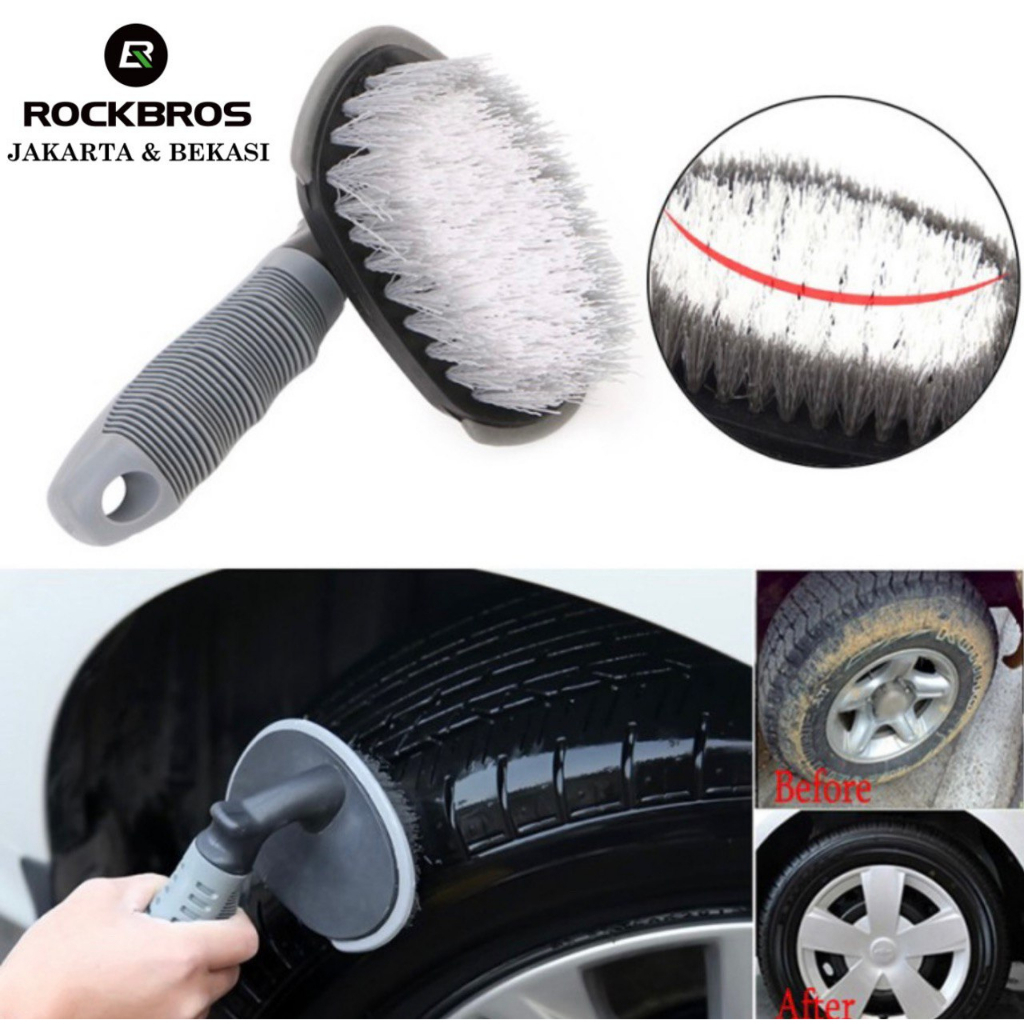 Car Tire Brush Sikat Ban Mobil Pembersih Roda Mobil Motor Premium Original Menyikat Velg Pelek T Shape