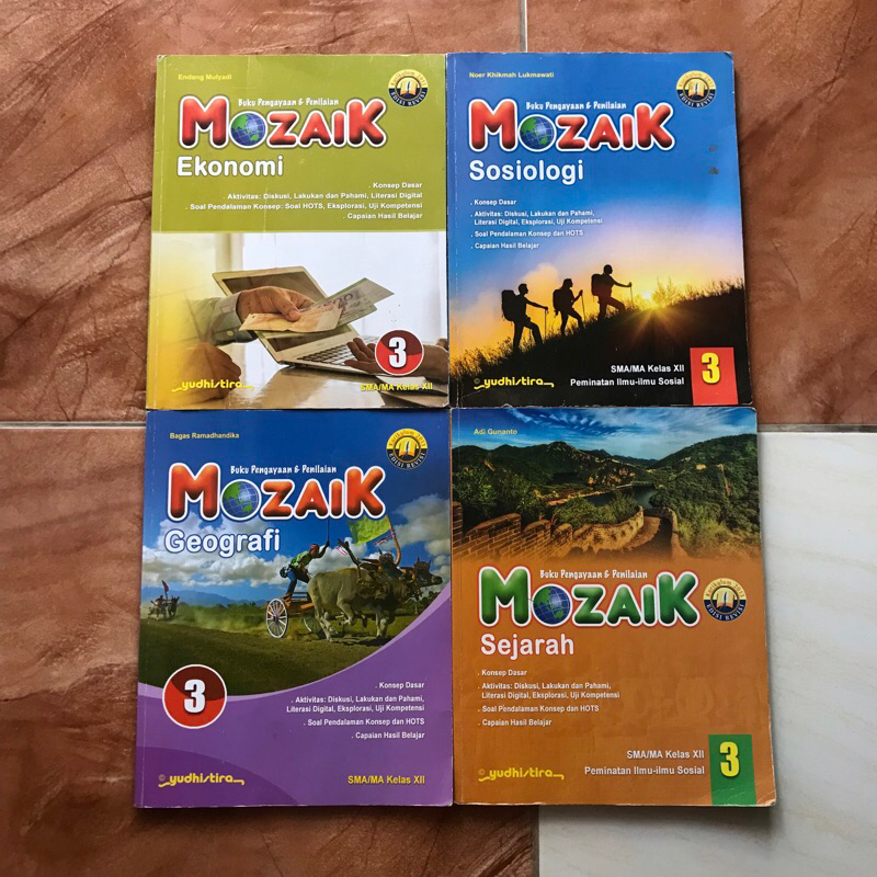 MOZAIK Yudistira SMA/MA Kelas 12 EKONOMI, SEJARAH, SOSIOLOGI, GEOGRAFI