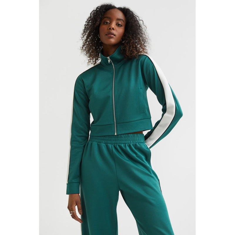 Cropped Track Jacket 2 warna