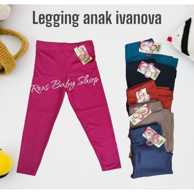 IVANOVA legging celana panjang anak spandek dalaman melar stretch halus 2 3 4 5 6 tahun