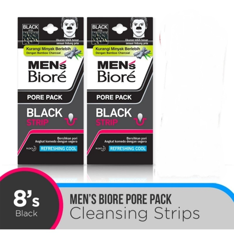 MENS BIORE Pore Pack Black/BIORE MENS PORE BLACK