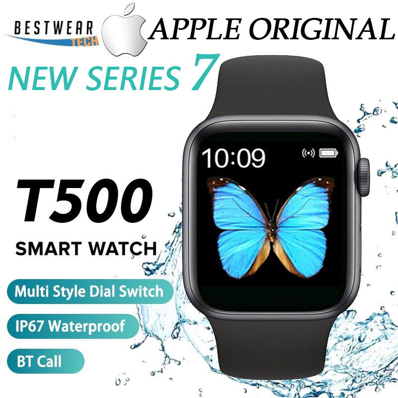 T500+ SMARTWATCH Jam Tangan Pintar Anti Air Pria Dan Wanita Layar Sentuh WATERPROOF iphone