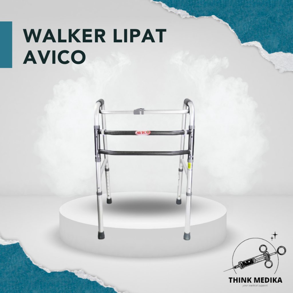 Walker Lipat Avico Tanpa Roda / Tongkat Model Jemuran Avico