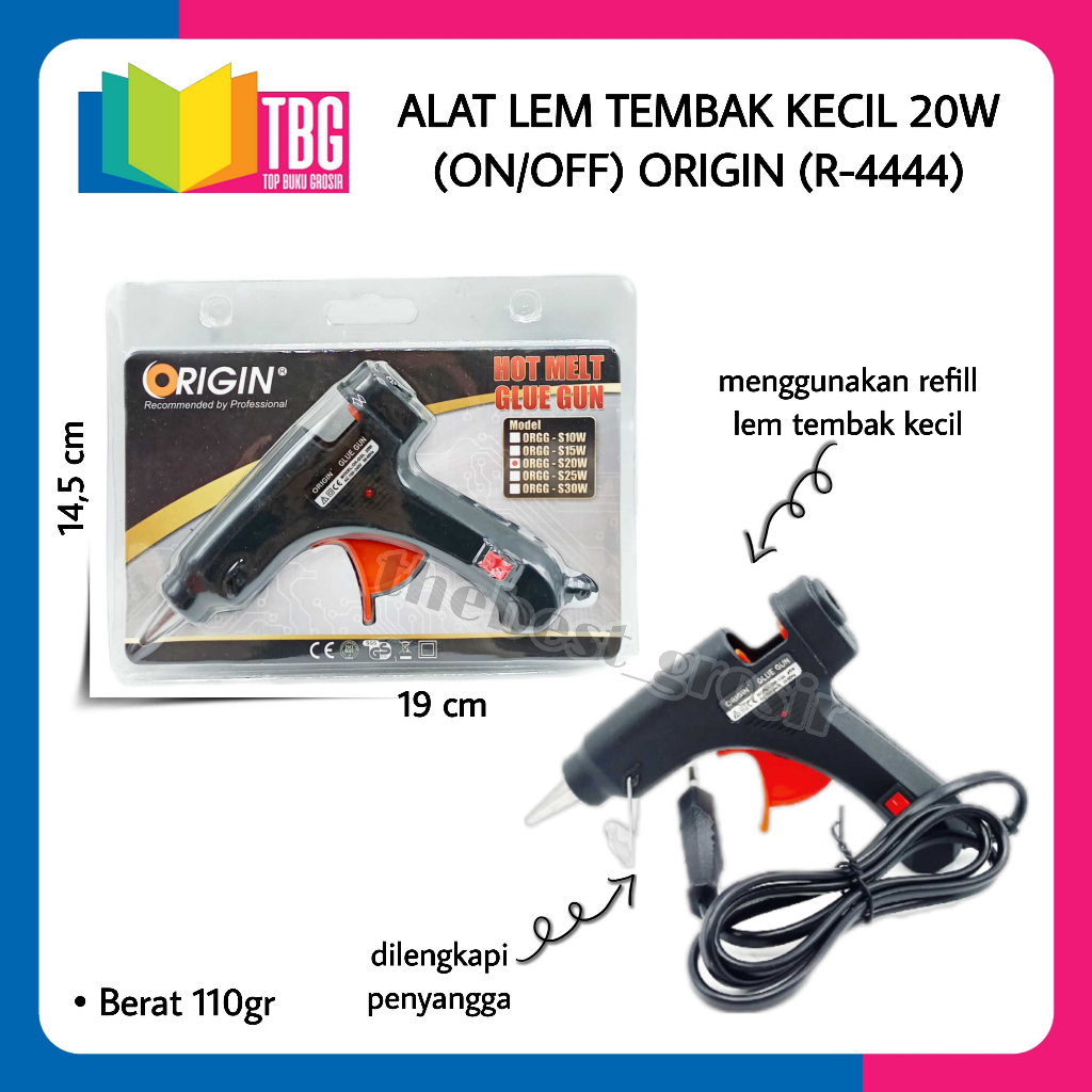

1 PCS ALAT LEM TEMBAK KECIL 20W ON/OFF / GLUE GUN