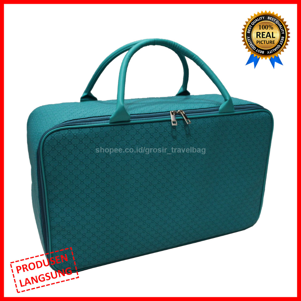 Travel Bag Premium Jumbo - Tas Travel Jumbo - Tas Pakaian Besar - Travel Bag Wanita -Travel Bag Kulit Sintetis Waterproof - Best Quality