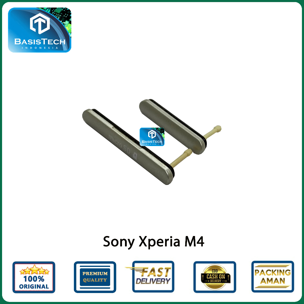 TUTUP USB MEMORY SIM CARD SONY XPERIA M4 - BASISTECH ORIGINAL QUALITY