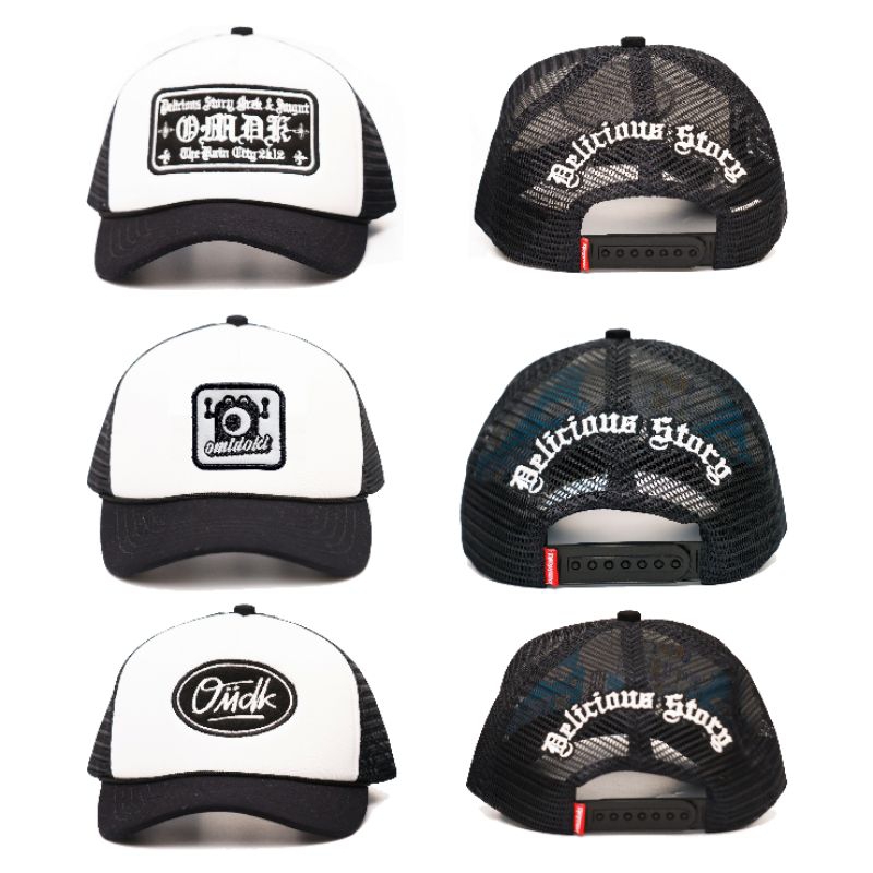 Topi Trucker Hat BW Omidoki Topi Jaring Pria Bordir