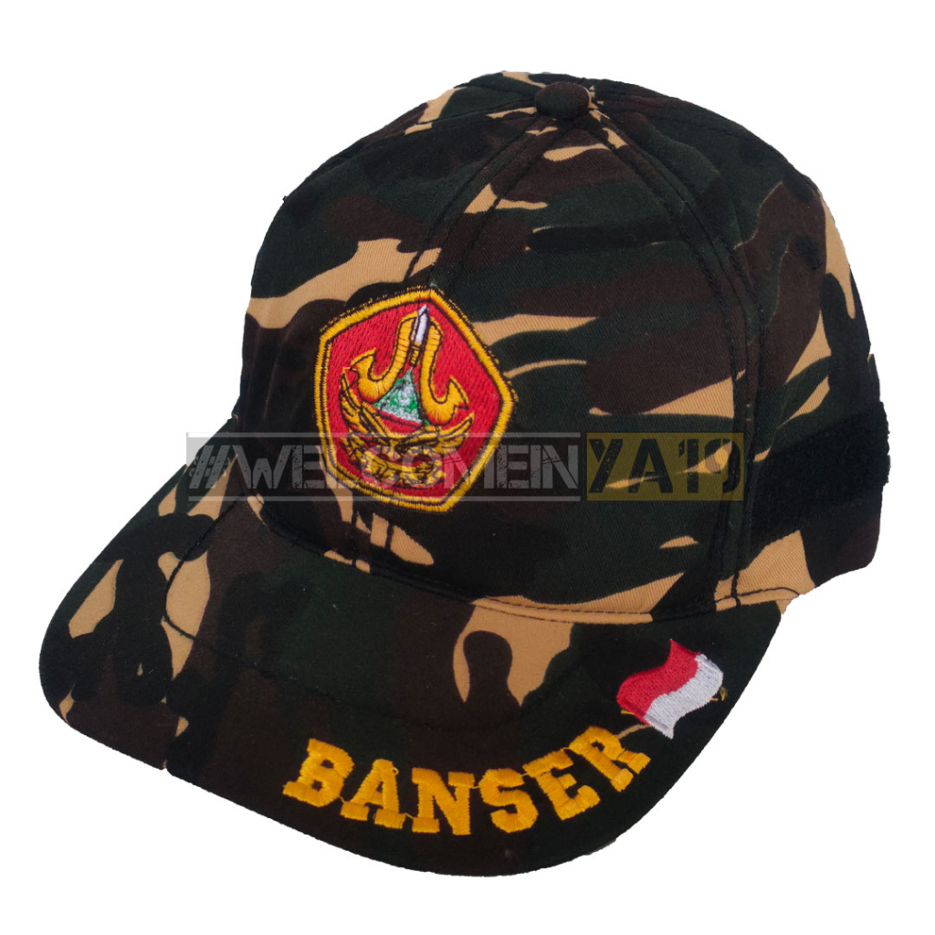 Topi Loreng Banser Logo Tulisan Kecil