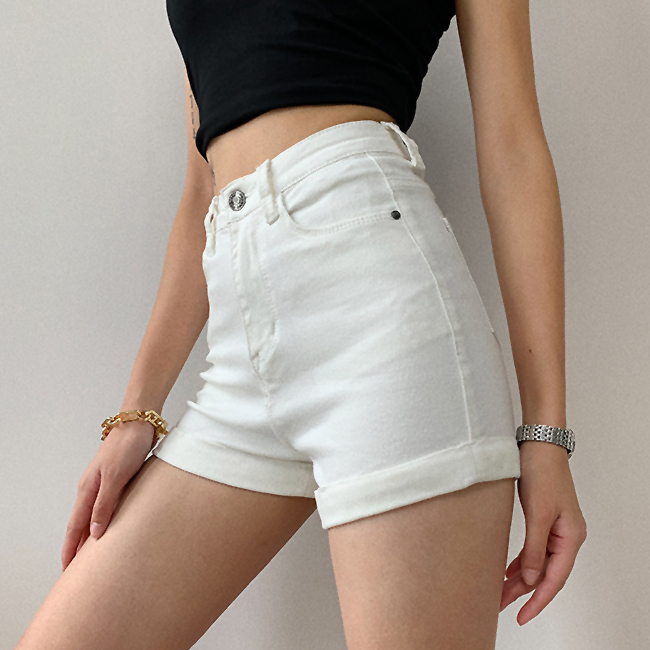 【Cewek_id】celana jeans pendek wanita hotpants highwaist cewek stretch denim korean kekinian 2023