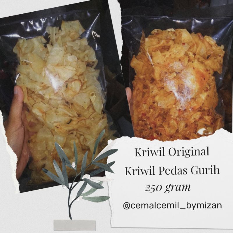 

Kriwil Original, Pedas Daun Jeruk dan Pedas Gurih 250gr