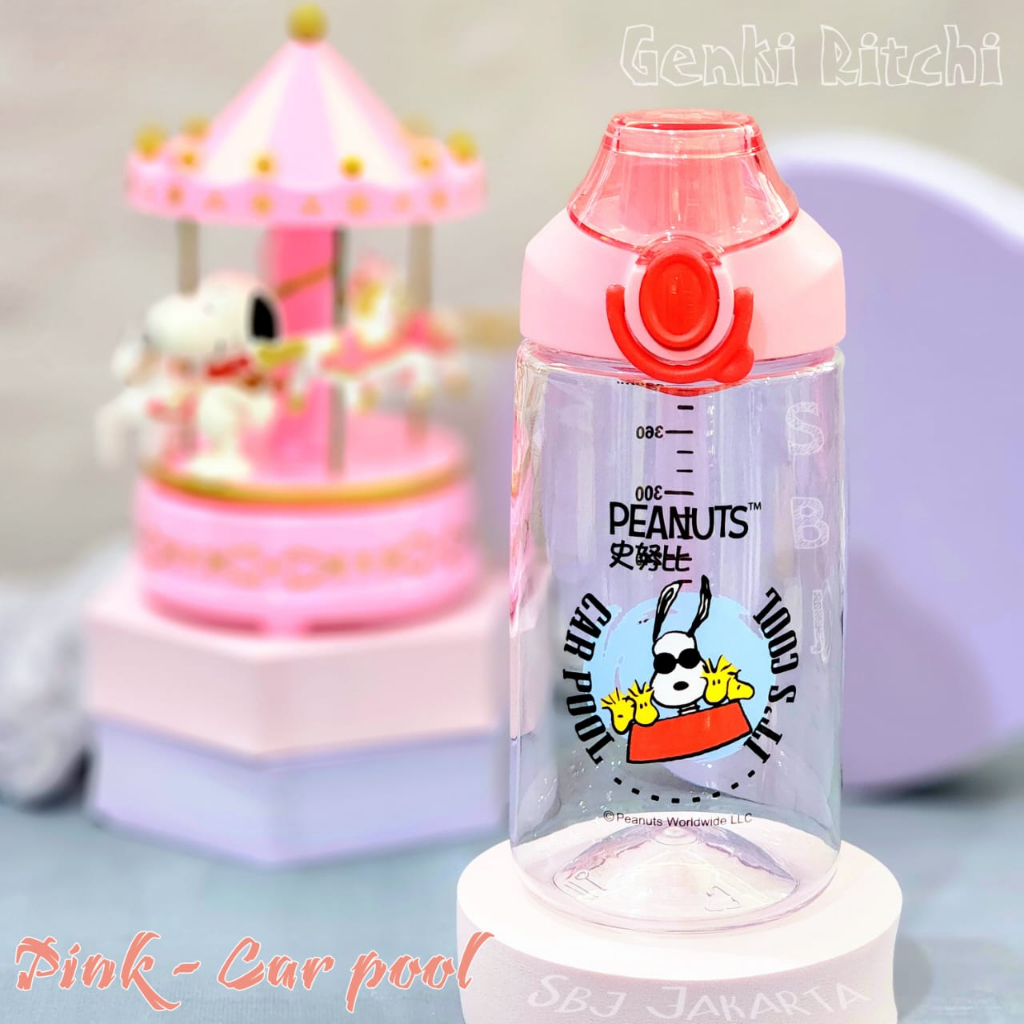 BOTOL MINUM ANAK TRITAN BPA FREE 420ML SNOOPY ORIGINAL Sport edition