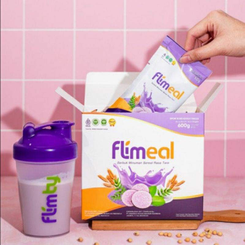 

NEW Flimeal Meal Replacement rasa Taro by Flimty - 1 Sachet