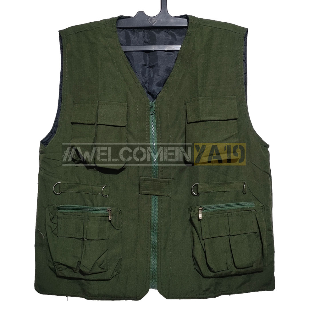 Rompi Tactical Lapangan Kerja / Outdoor / Partai / Wartawan / Mancing / Safety