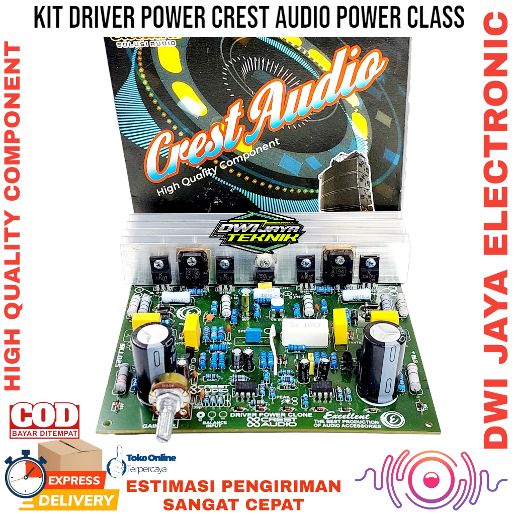 KIT DRIVER POWER CREST AUDIO ,DRIVER POWER CLASS CREST AUDIO,DRIVER KIT POWER AMPLIFIER