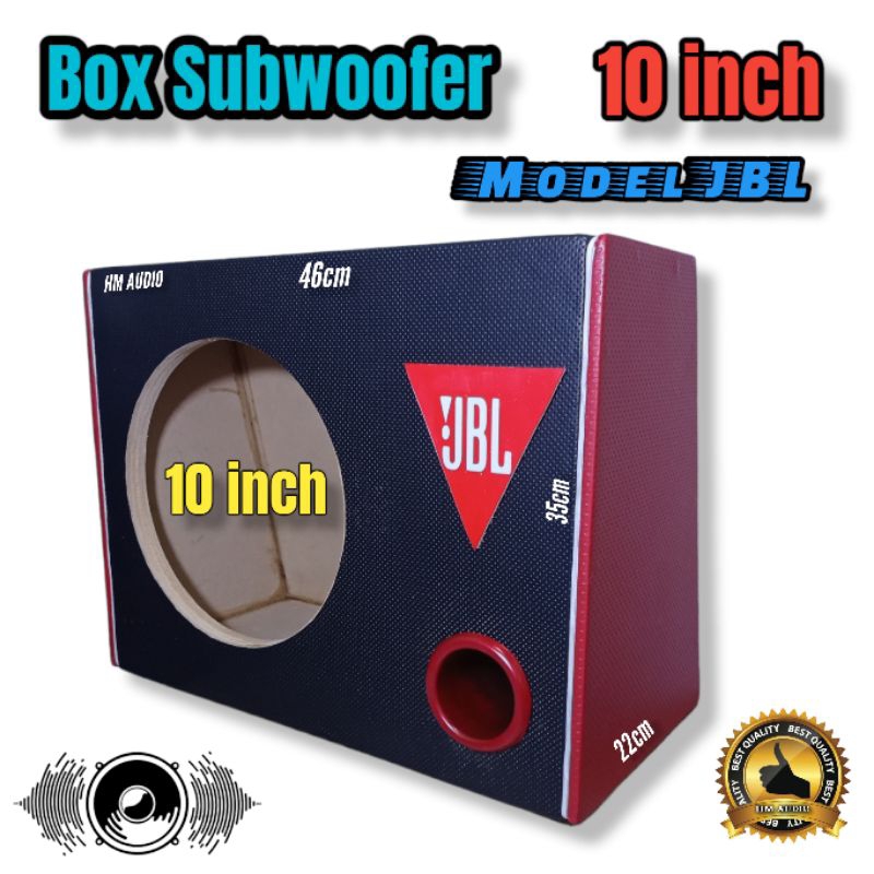 Box speaker Subwofer 10 inch model jbl router universal lubang angin