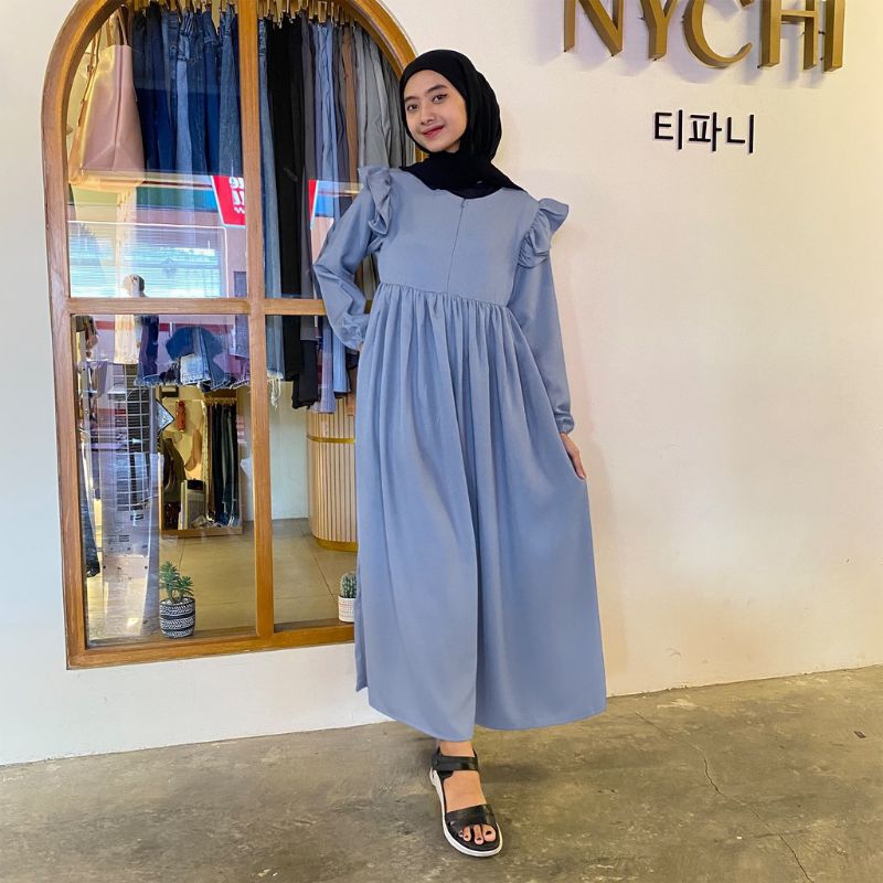 A(11) ￼Nasya Dress  | Fashion Muslim Wanita | Wanita Fashion Korea