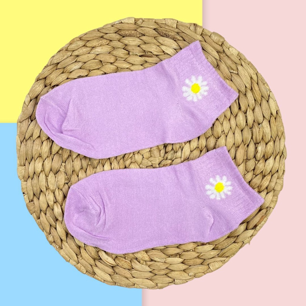 Kaos Kaki Fashion Bunga daisy Flower Semata Kaki