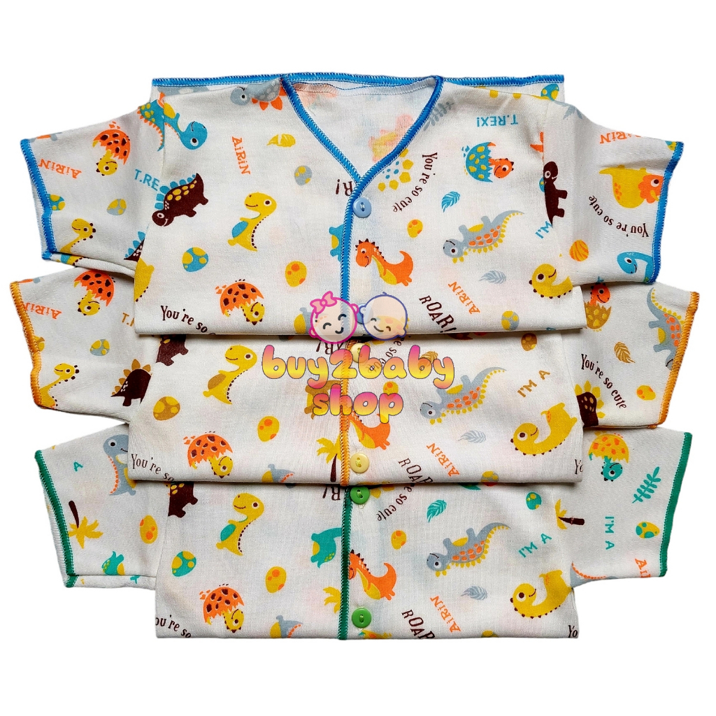 Piyama pendek bayi Animal Series Little Smart Airin Baby 0-3 Bulan 3 PCS