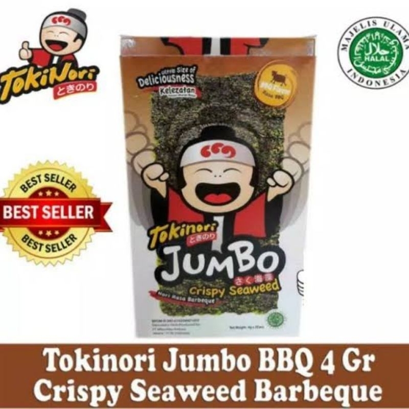 

Rumput Laut Tokinori Jumbo Crispy Seaweed 1ktk 12psc