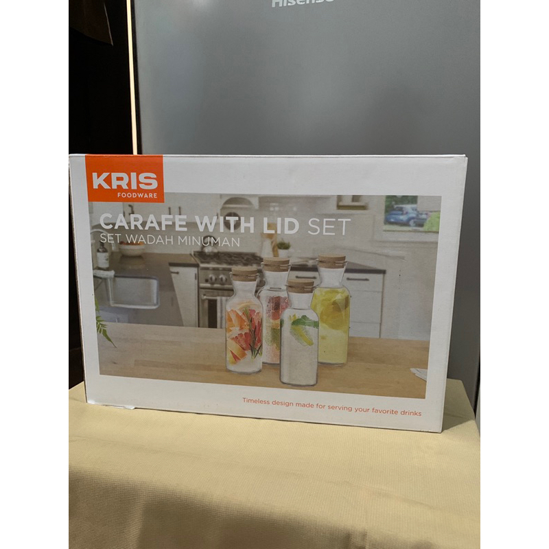 Carafe with Lid Set (Set Wadah Minuman) from KRIS Foodware