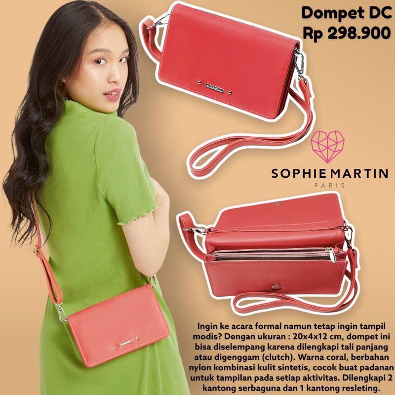 DOMPET LOTTIENNE CORAL SOPHIE MARTIN PARIS