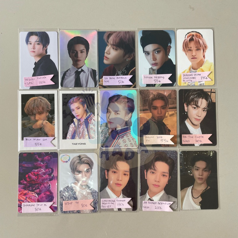 [READY/ SALE ‼️] PHOTOCARD OFFICIAL Taeyong WTMP slowacid dicon welkit album ar beyondlive resonance