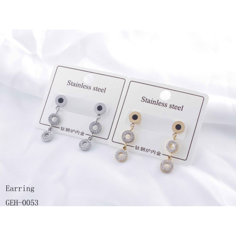 Anting Titanium Permata Cantik Perhiasan Fashion 0133/0053