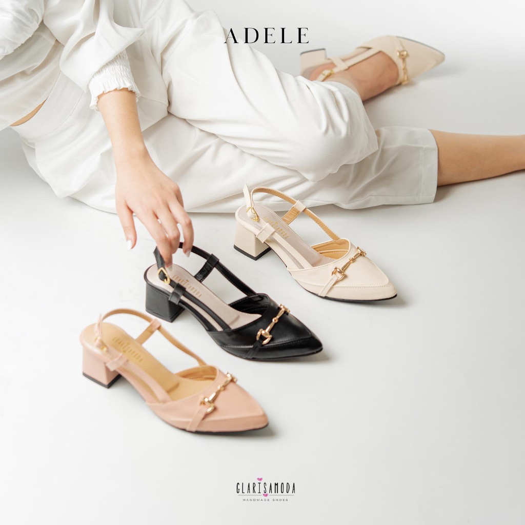 GLARISAMODA Adele heels 5cm / heels wanita / heels pesta / heels nyaman empuk / sepatu kerja sepatu wanita