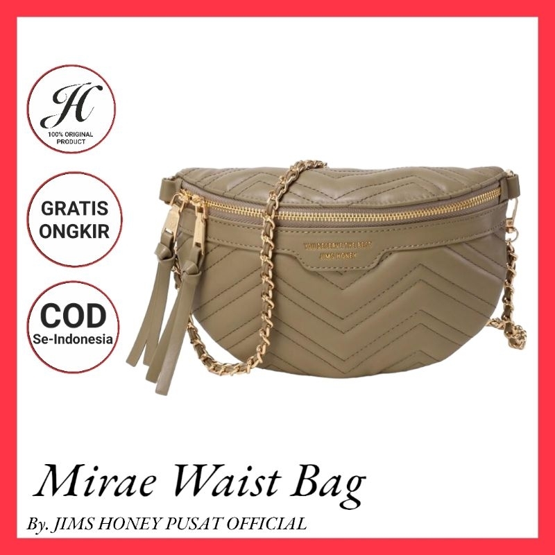 Tas Selempang Wanita Jims Honey Mirae Waist Bag Multifungsi 2in1 / Tas Bahu Murah Trendi Slingbag Fashion