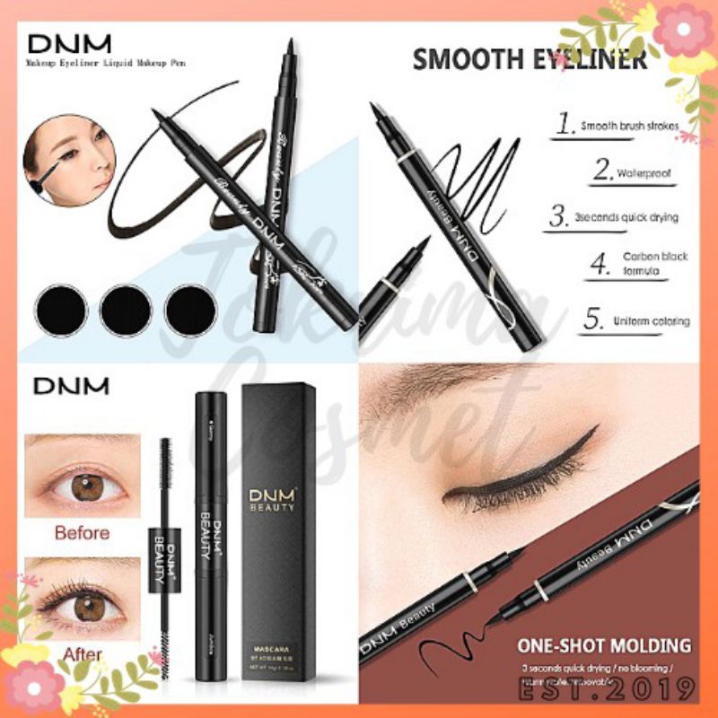 eyeliner  dnm waterproof  dan maskara