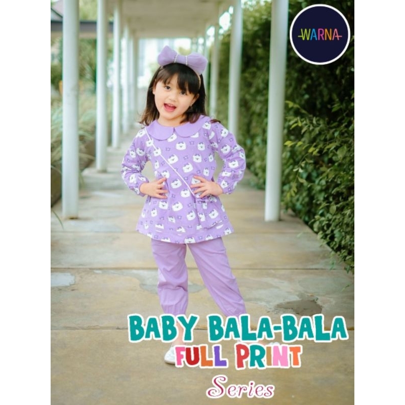 Ready ‼️ Set Anak Perempuan Lucu gratis Tas Lucu Baby Bala Bala by Warna bisa COD