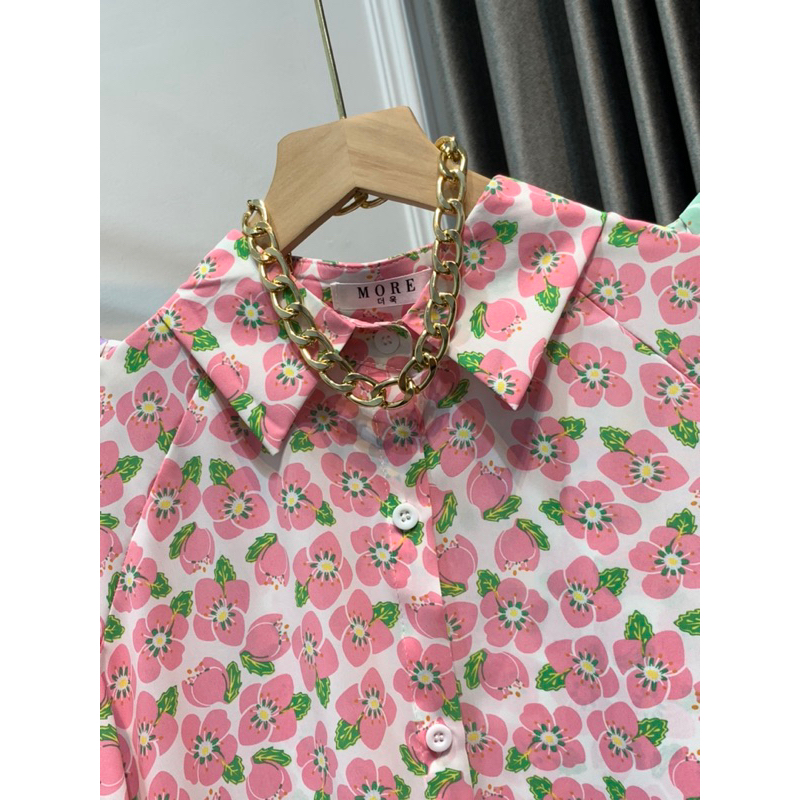 FW B1516 Kemeja Flower Import