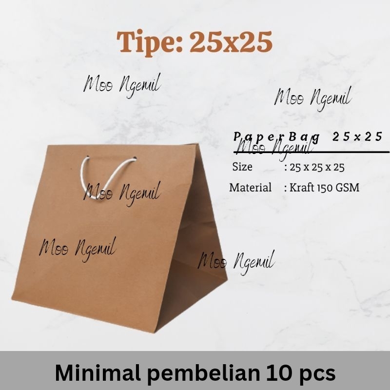 

PAPER BAG COKLAT 25x25x25 cm