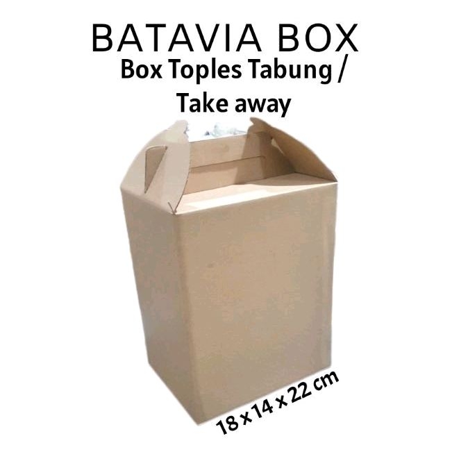 

Box Toples Tabung / Take away box / Gift Box (pilih ukuran) MINIMAL PEMBELIAN 5PCS