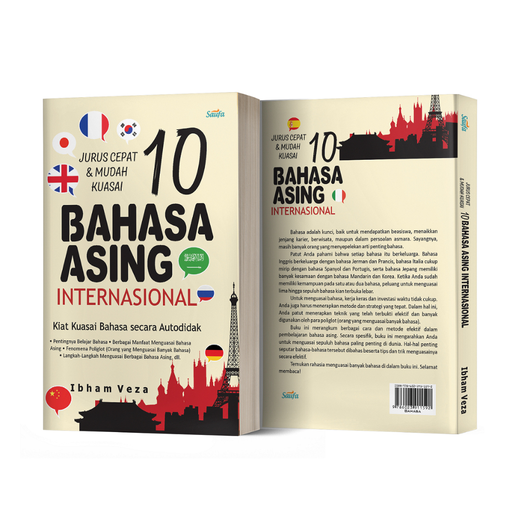Jurus Cepat dan Mudah Kuasai 10 Bahasa Asing Internasional - Saufa