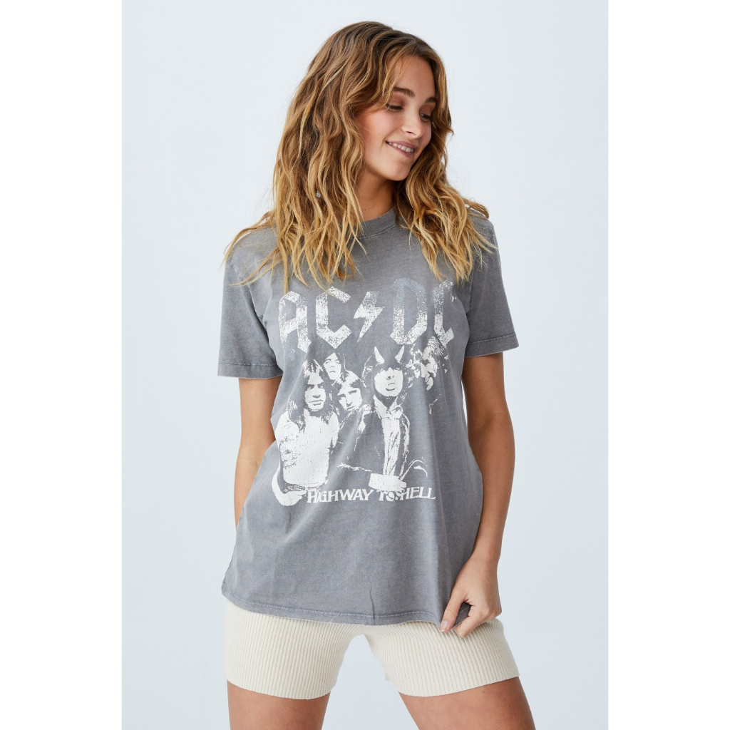 Cotton On - Kaos Wanita - Classic ACDC T-Shirt 3