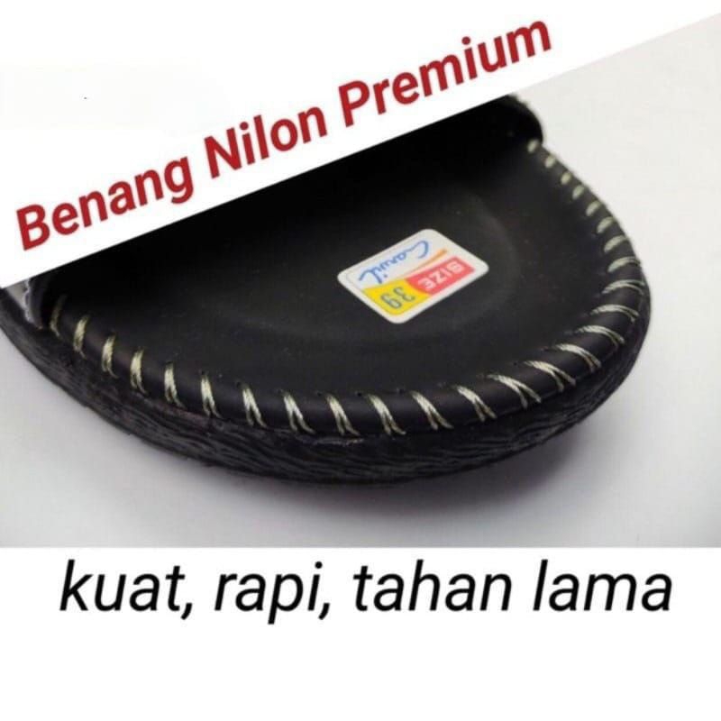 Sandal Selop Pria Casual Kulit Slop Slide Terlaris