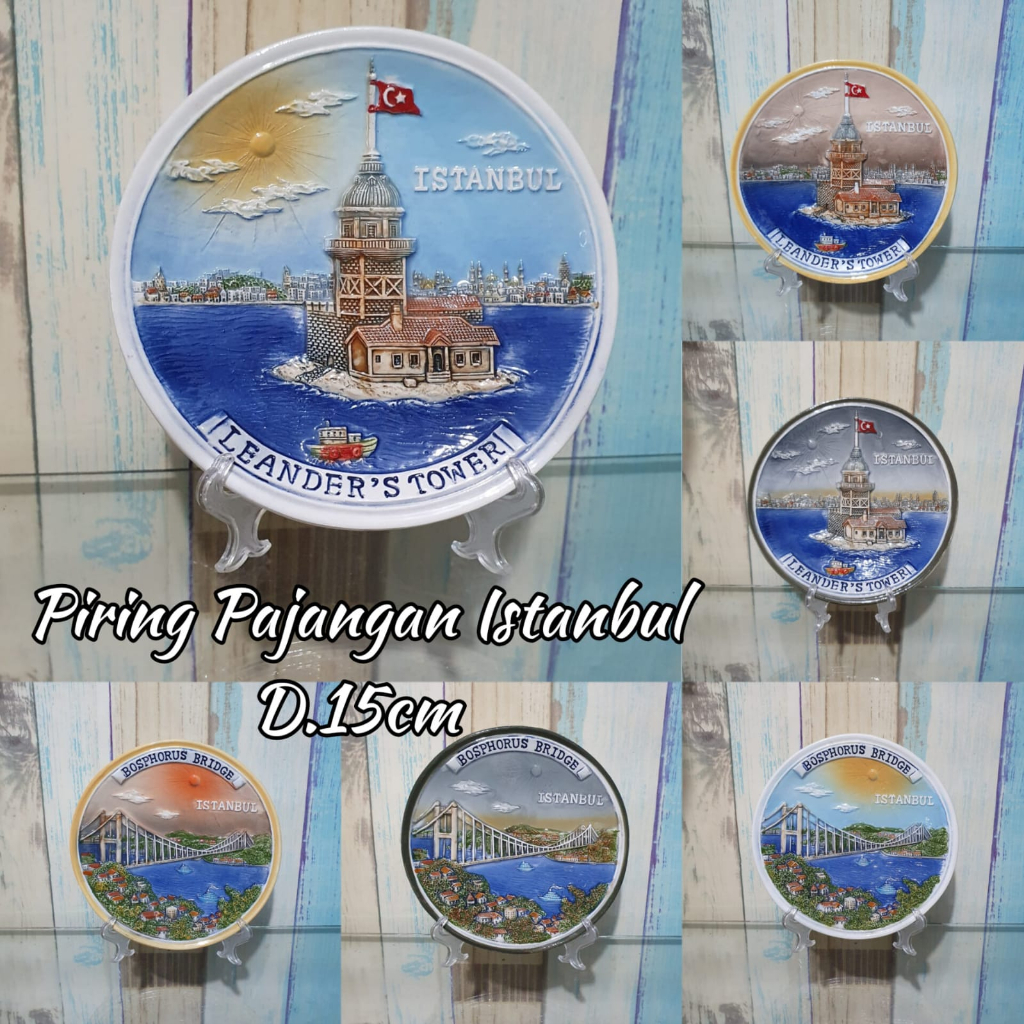 PIRING PAJANGAN ISTANBUL Diameter 15 cm | HIASAN RUMAH ISTANBUL TURKI