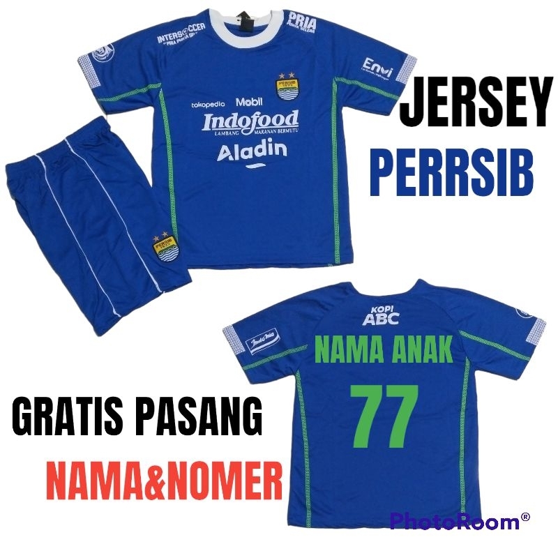 SETELAN JERSEY PERSIB-BANDUNG UMUR 1-12 THN BAHAN DRYFIT