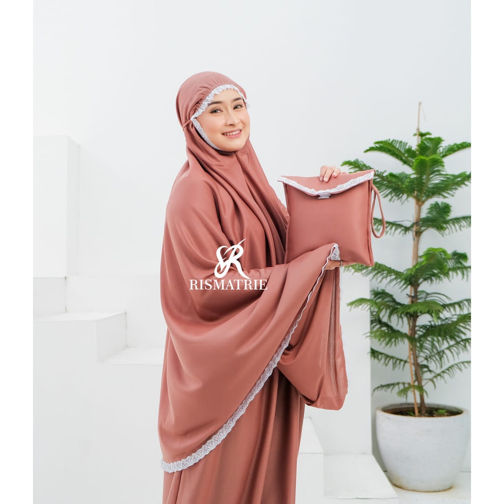 MUKENA AMPLOP JUMBO Mukena travel Renda Premium MUKENAH TRAVELING MUKENA TR Mukenah hyget higet Rism