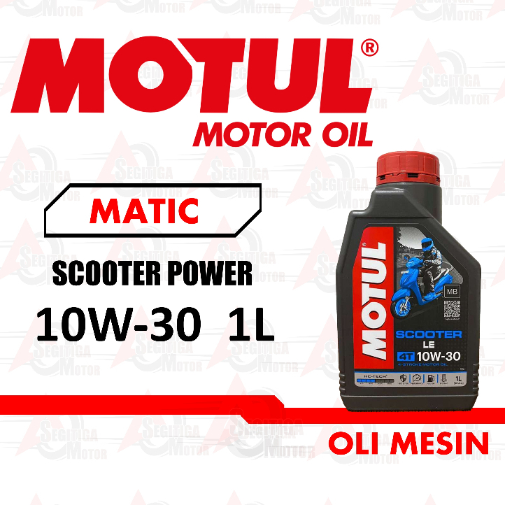 OLI MESIN MOTOR MATIC MOTUL SCOOTER LE 10W30 1LITER