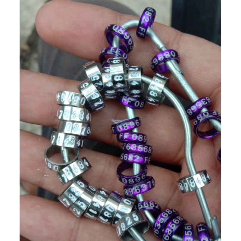 25 bji RING PENDAMPING RING BURUNG MERPATI DONAT SLIM CINCIN BURUNG MERPATI TINGGI 5 MM