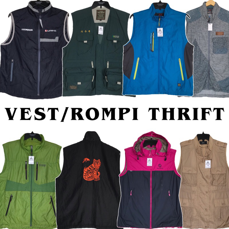 Vest Rompi Casual Outdoor Running Tactical Second Original - Rompi terlaris tipis tebal rompi pria w