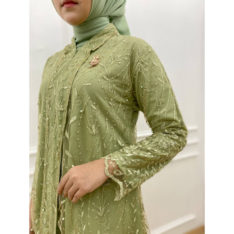 PB Prilly Busana - ZALIHA VOL.2 TUNIK KEBAYA TILE BORDIR - ATASAN MALAYSIA - BLOUSE PESTA MELAYU - TUNIK MEWAH