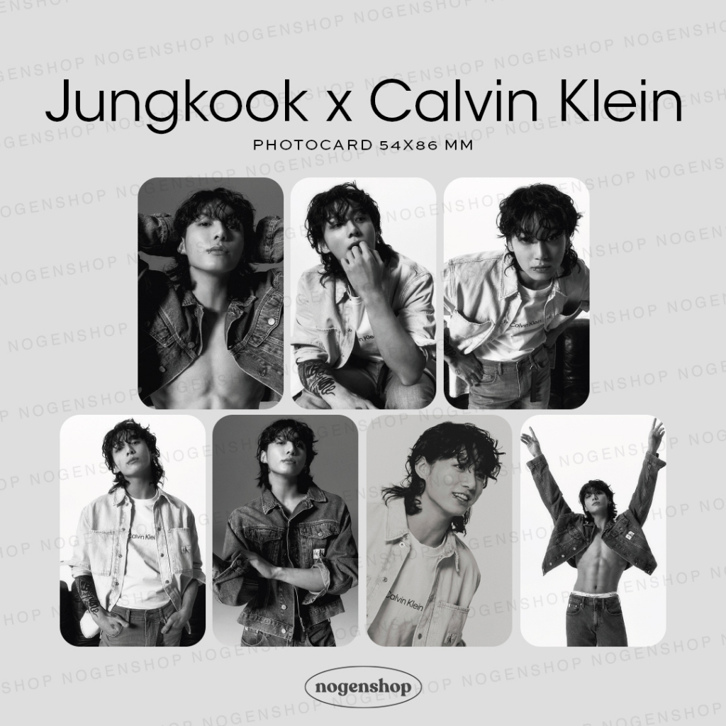 PHOTOCARD PC BTS JUNGKOOK X CALVIN KLEIN [FANMADE]